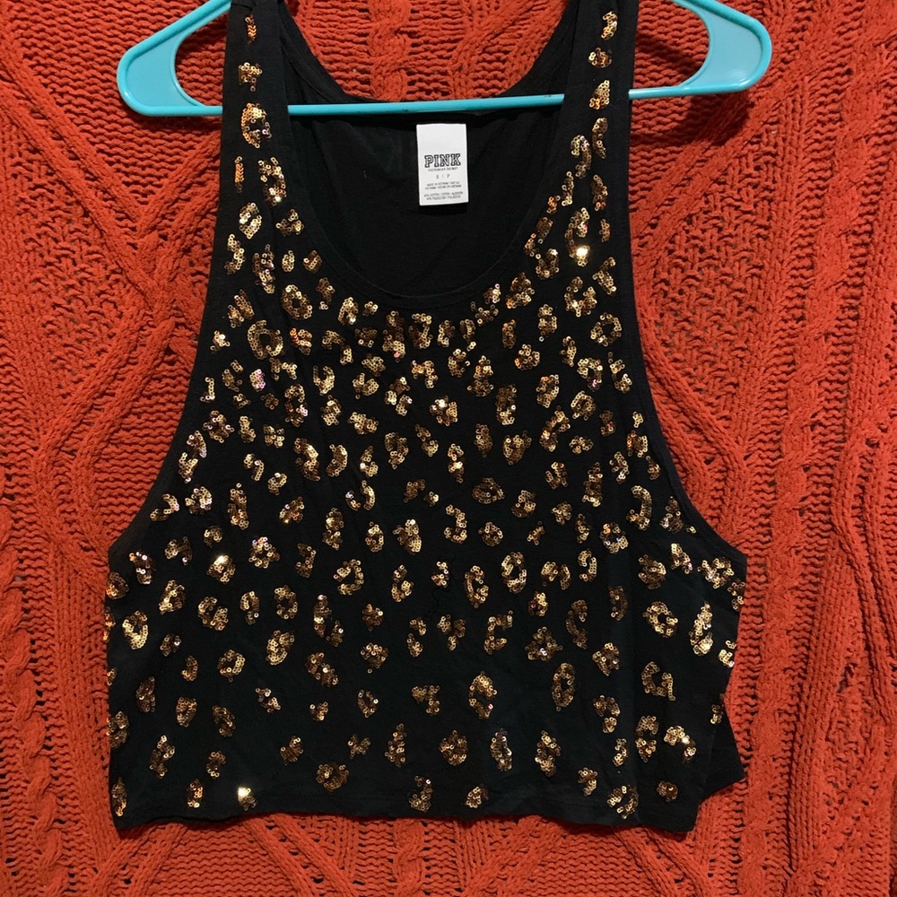 PINK Victoria’s Secret sequined muscle tank